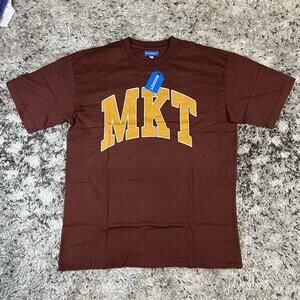 NWT MARKET STUDIOS MKT ARC Brown Tee T-SHIRT SIZE: L New